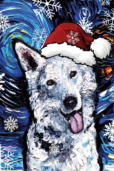 Christmas Animals: Swiss Shepherd Santa by Aja Trier