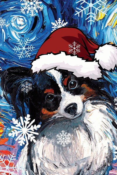 Papillon Santa by Aja Trier metal wall art