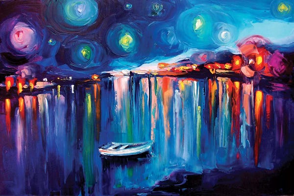 Harbors: Midnight Harbor XXII by Aja Trier