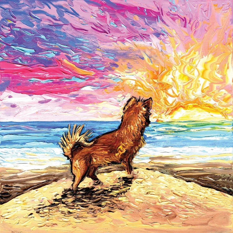 Beach Days - Chihuahua by Aja Trier wall art