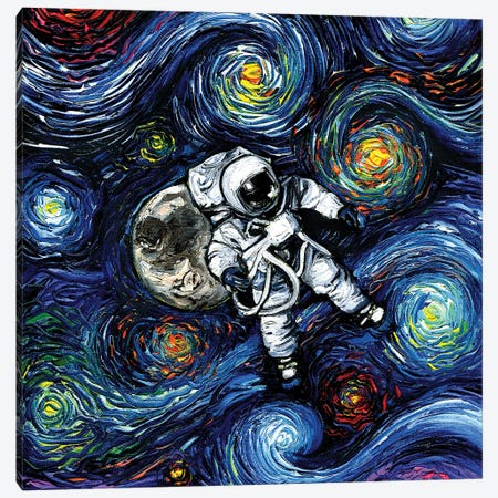 Space Oddities Canvas Print #AJT484} by Aja Trier Canvas Artwork