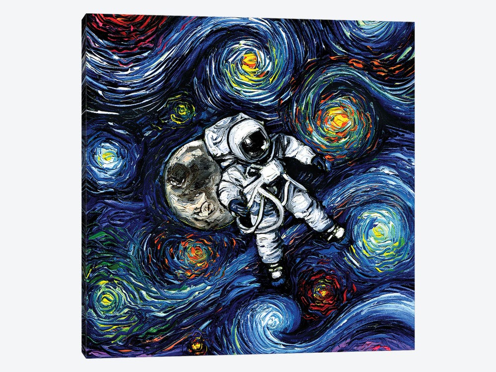 Space Oddities by Aja Trier 1-piece Canvas Artwork