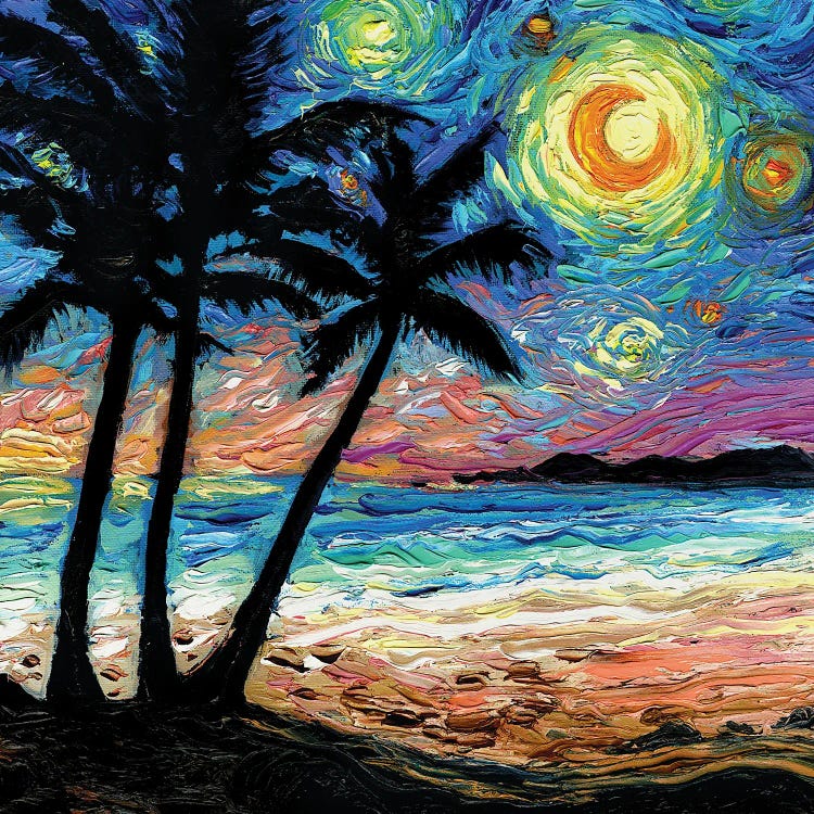 Tropical Night by Aja Trier wall art