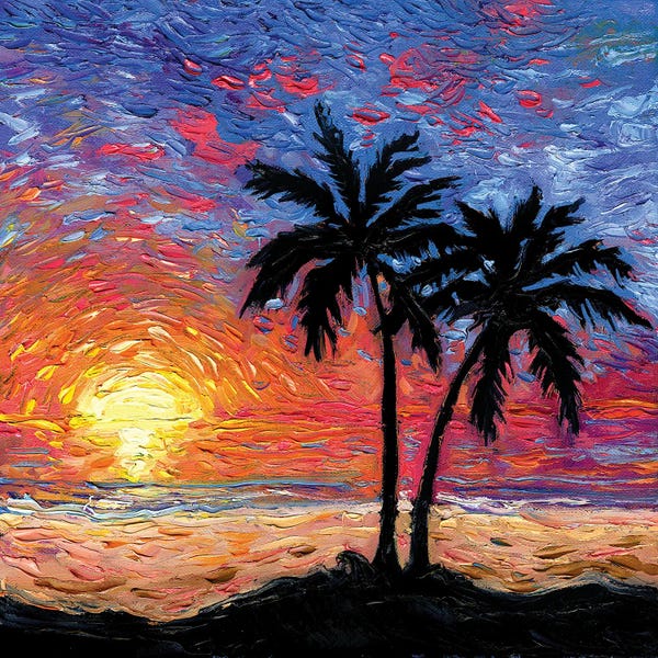 Tropical Beaches: Paradise at Dusk by Aja Trier