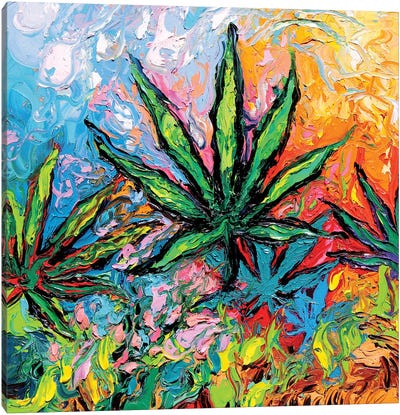 Free Your Mind Canvas Art Print - Marijuana Art