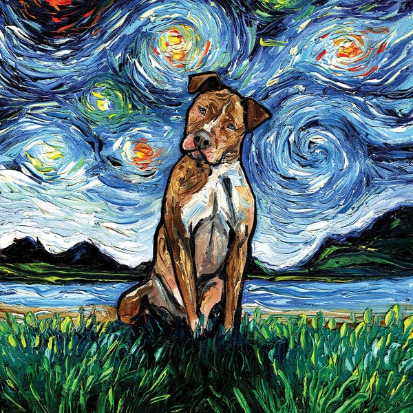 Pit Bulls: Brown Pitbull Night by Aja Trier