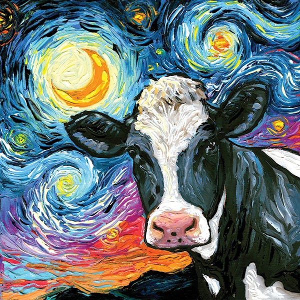 All Things Van Gogh: Holstein Night by Aja Trier