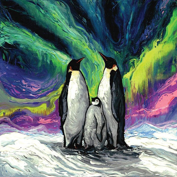 Penguins: Enjoying The Show by Aja Trier