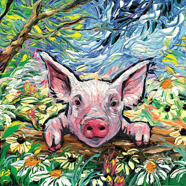 Daisies: Piglet by Aja Trier