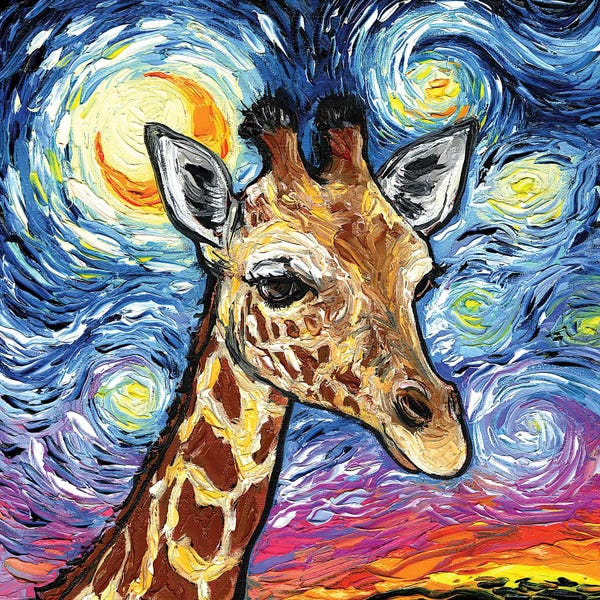 Starry Night Collection: Giraffe by Aja Trier