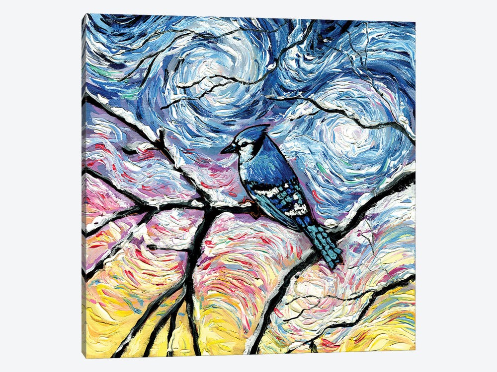 Blue Jay by Aja Trier 1-piece Canvas Artwork