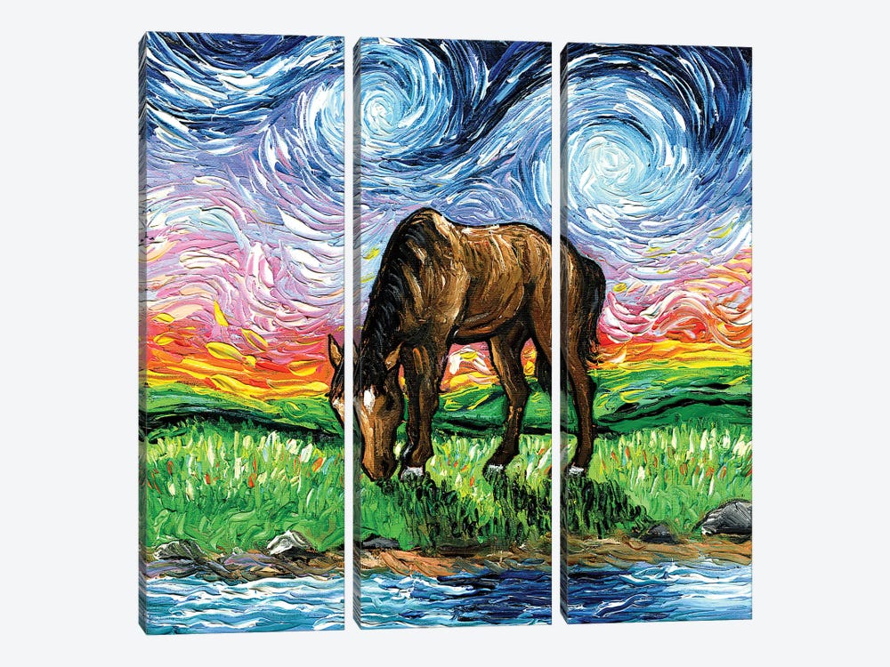 Meadow by Aja Trier 3-piece Canvas Wall Art