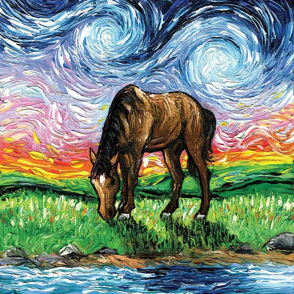 Starry Night Collection: Meadow by Aja Trier