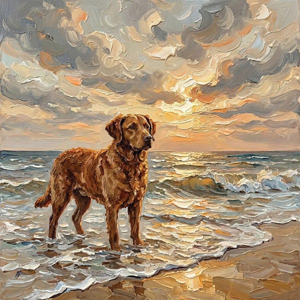 Beach Day - Chesapeake Bay Retriever