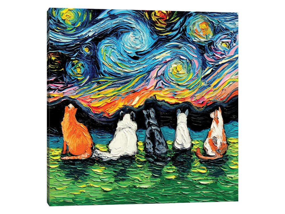 Cat Reaction Canvas Prints for Sale