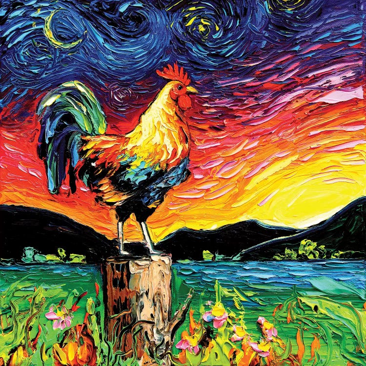 Starry Starry Morning by Aja Trier wall art