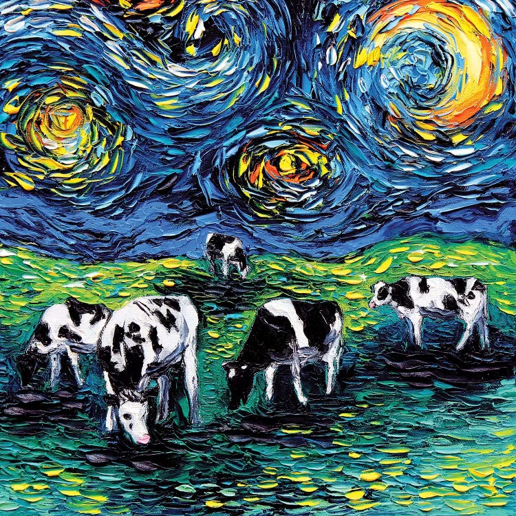 Starry Starry Pasture by Aja Trier wall art
