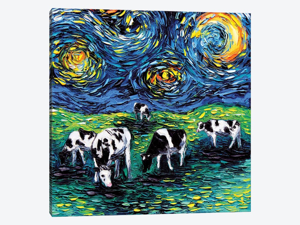 Starry Starry Pasture by Aja Trier 1-piece Art Print