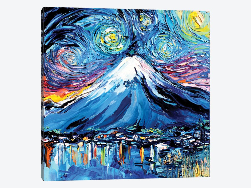 Van Gogh Never Saw Fuji by Aja Trier 1-piece Canvas Wall Art