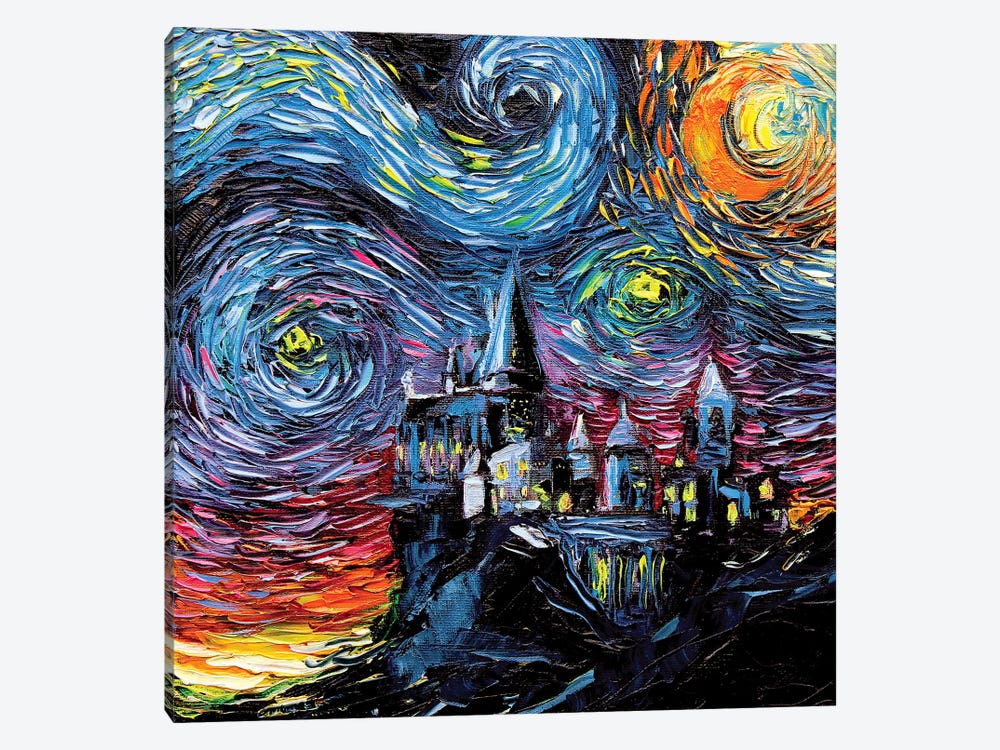 Van Gogh Never Saw Hogwarts by Aja Trier 1-piece Canvas Artwork