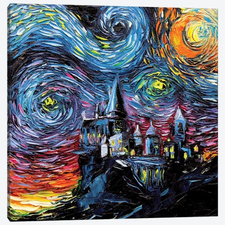 Van Gogh Never Saw Hogwarts Canvas Print #AJT72} by Aja Trier Canvas Wall Art