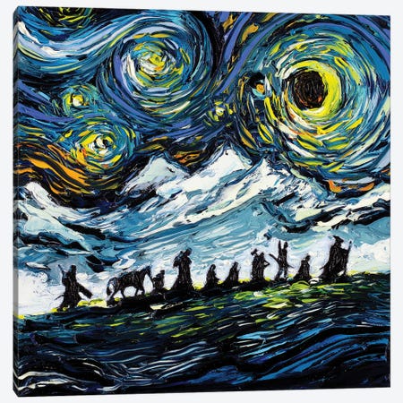 Van Gogh Never Saw The Fellowship Canvas Print #AJT75} by Aja Trier Canvas Print