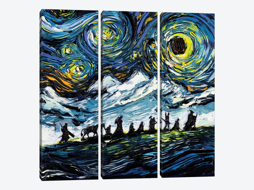 Van Gogh Never Saw The Fellowship by Aja Trier 3-piece Canvas Art Print