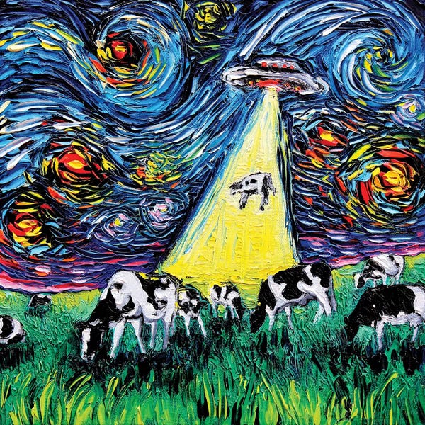 Kids Fantasy Art: Van Gogh Was Never Abducted by Aja Trier