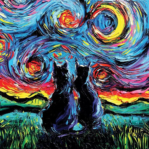 Kids Animal Art: Van Gogh's Cats by Aja Trier