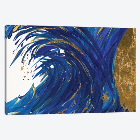 24K Splash Canvas Print #AJY1} by Ajoya Grace Canvas Wall Art