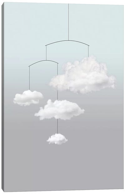 Cloud Mobile Canvas Art Print - Minimalist Nursery