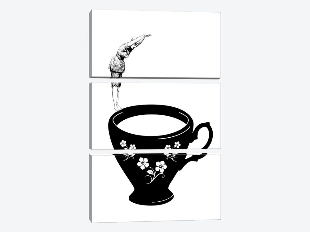 Dive In Tea Cup by Amy & Kurt Berlin 3-piece Canvas Art