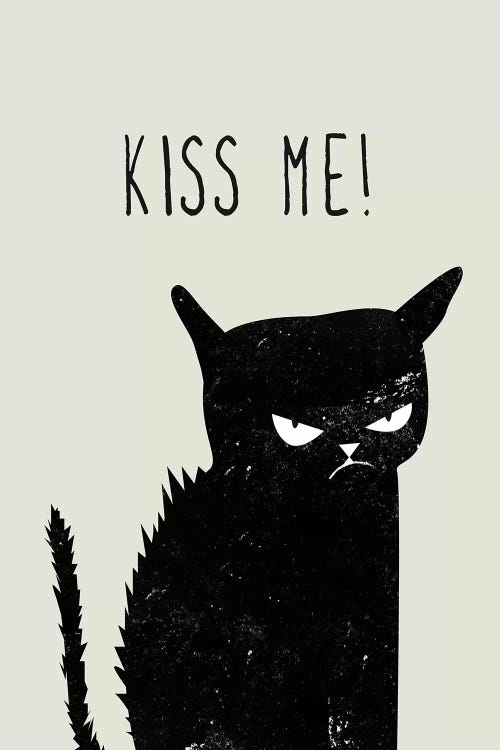 Kiss Me Cat by Amy & Kurt Berlin wall art