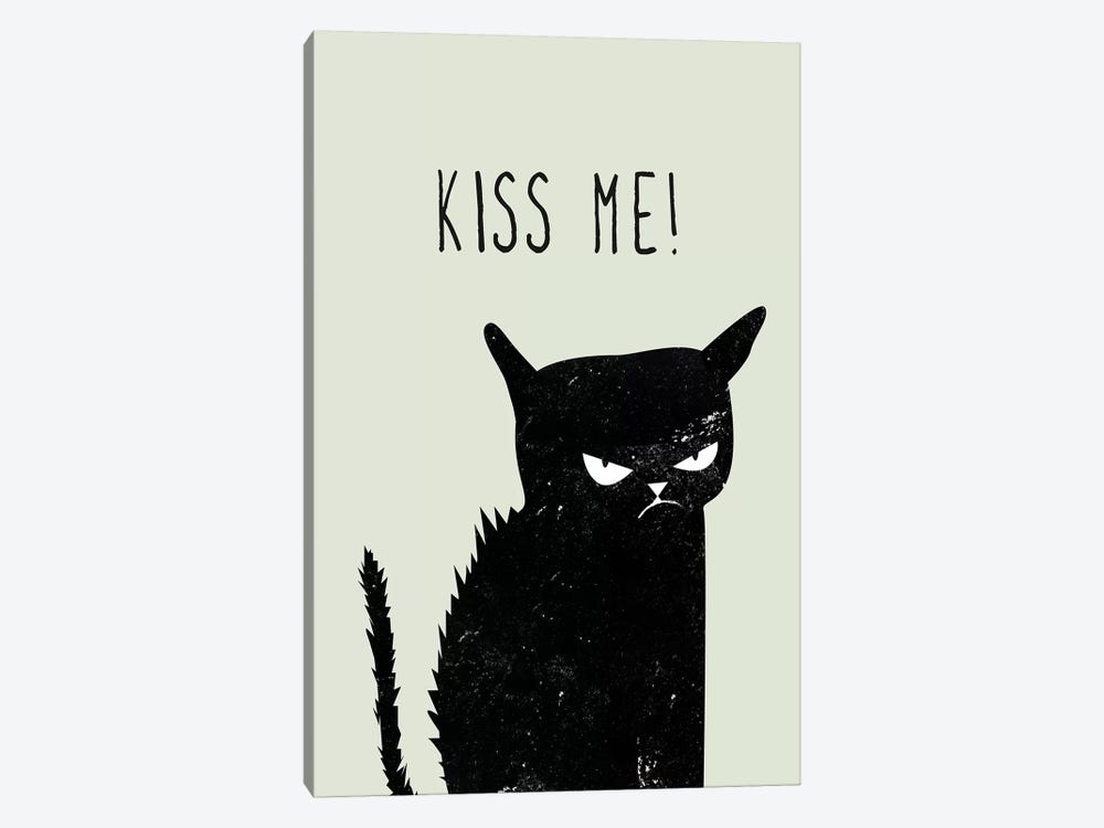Kiss Me Cat by Amy & Kurt Berlin 1-piece Canvas Artwork