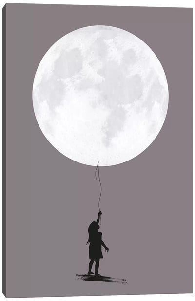 Moon Balloon Canvas Art Print - Amy & Kurt Berlin