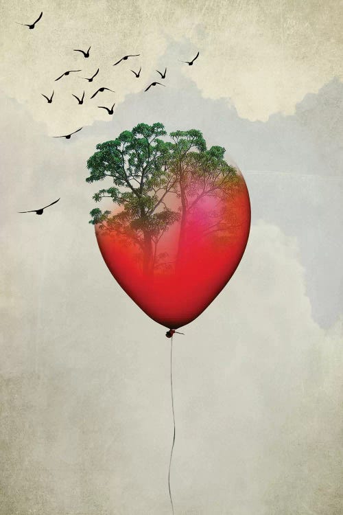 Red Balloon by Amy & Kurt Berlin wall art