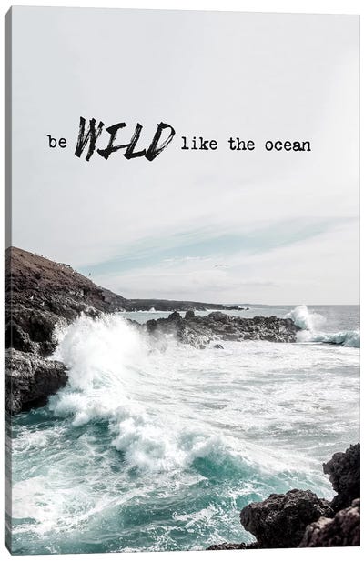Wild Like The Ocean Canvas Art Print - Amy & Kurt Berlin