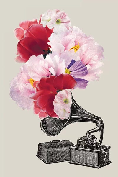 Blumophon by Amy & Kurt Berlin canvas print