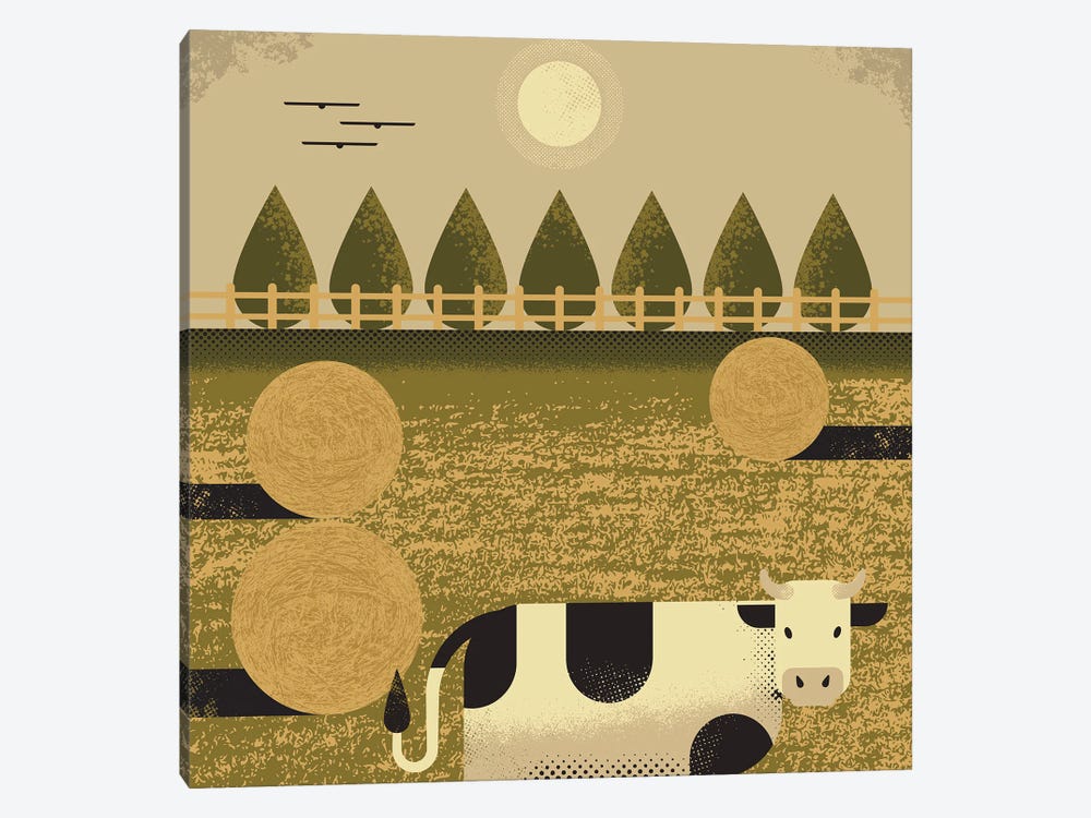 Cow by Amer Karic 1-piece Canvas Art