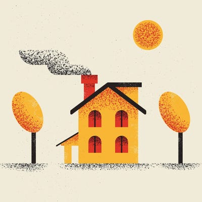 House by Amer Karic metal wall art