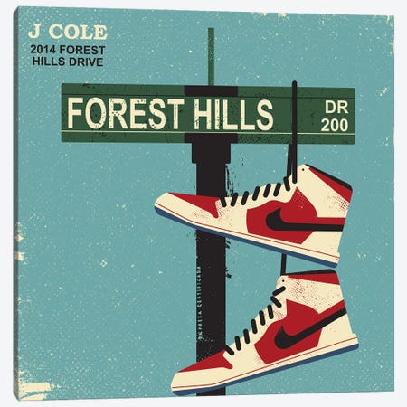J Cole 2014 Forest Hills Drive Canvas Print #AKC26} by Amer Karic Canvas Artwork