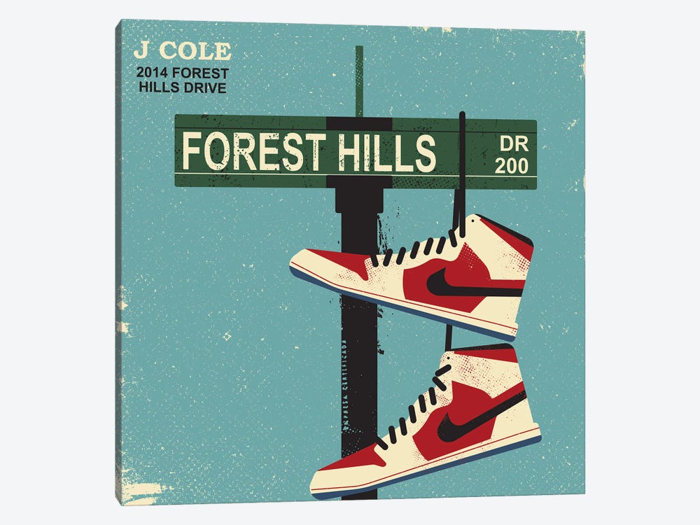 J Cole 2014 Forest Hills Drive by Amer Karic 1-piece Canvas Art Print