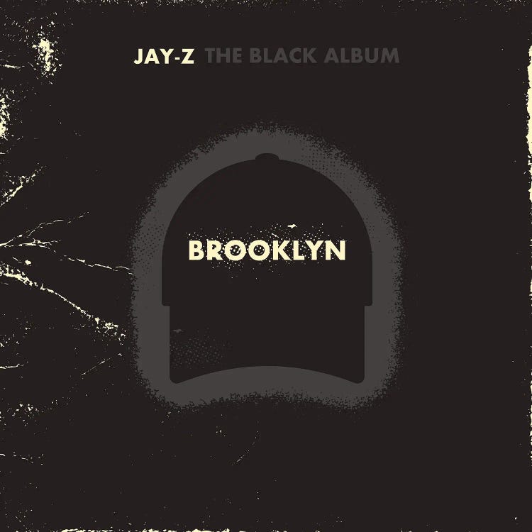 Jay Z The Black Album by Amer Karic wall art