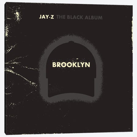 Jay Z The Black Album Canvas Print #AKC27} by Amer Karic Canvas Art