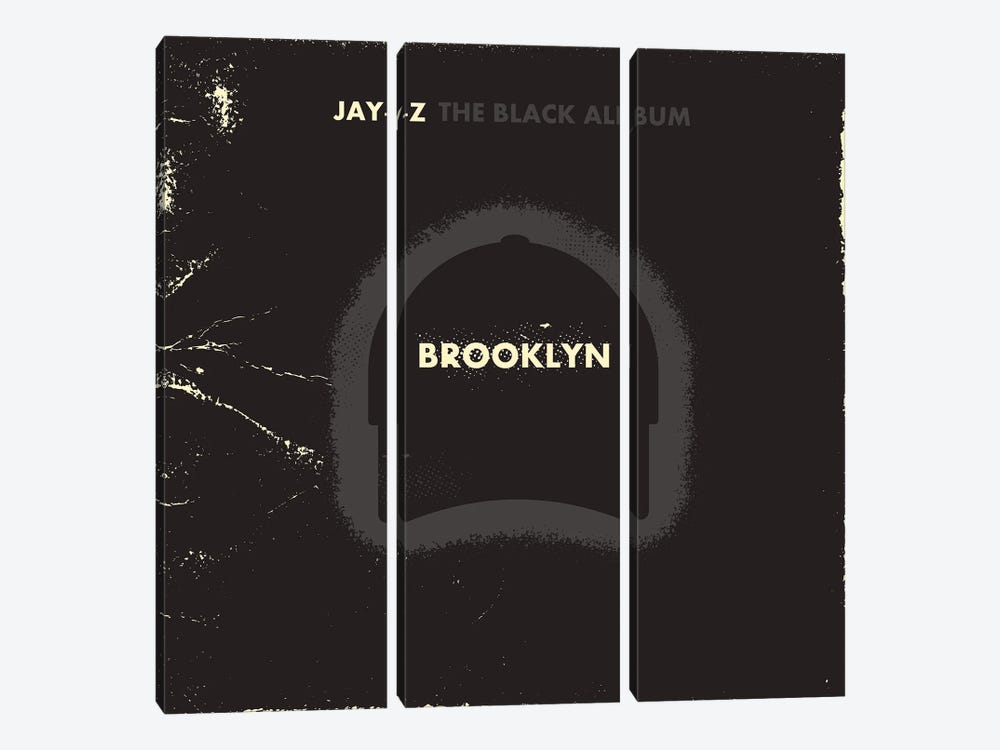 Jay Z The Black Album by Amer Karic 3-piece Canvas Wall Art