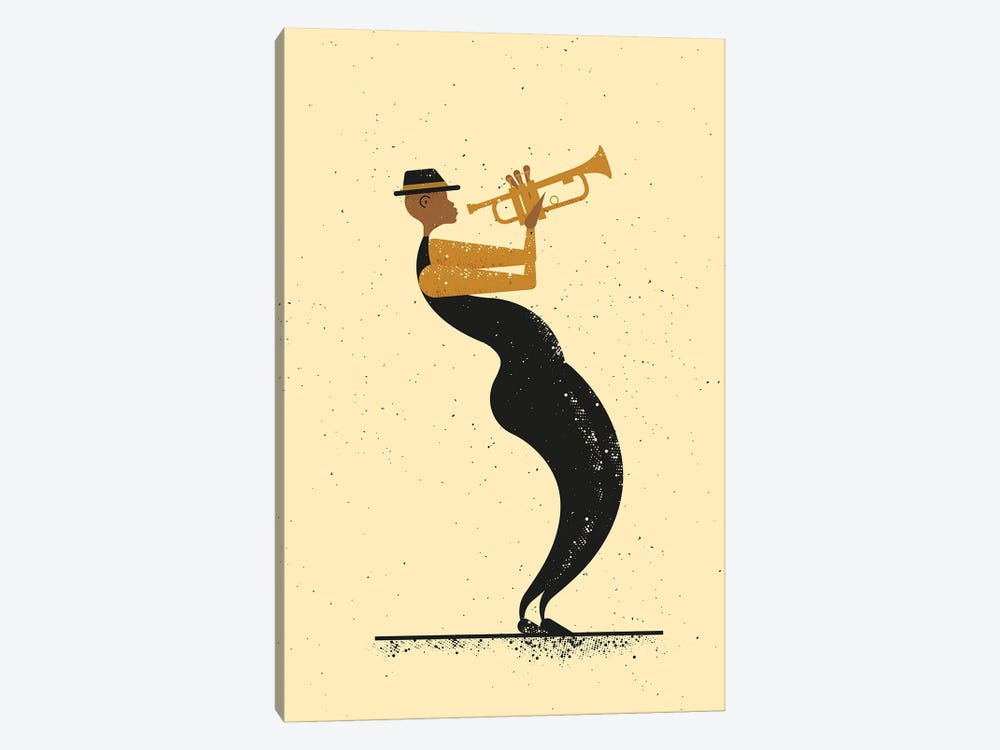 Jazz Player by Amer Karic 1-piece Canvas Artwork