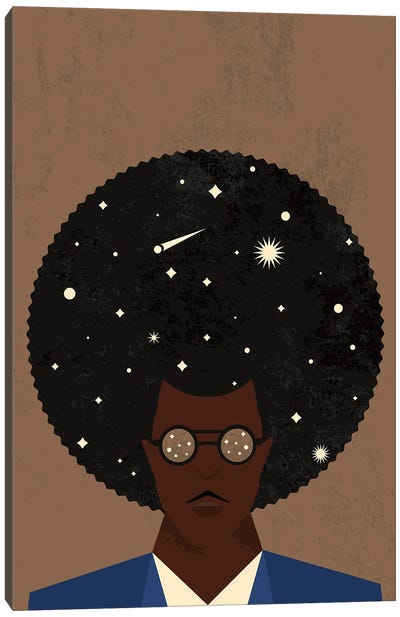 Afro Universe Canvas Art Print - Amer Karic