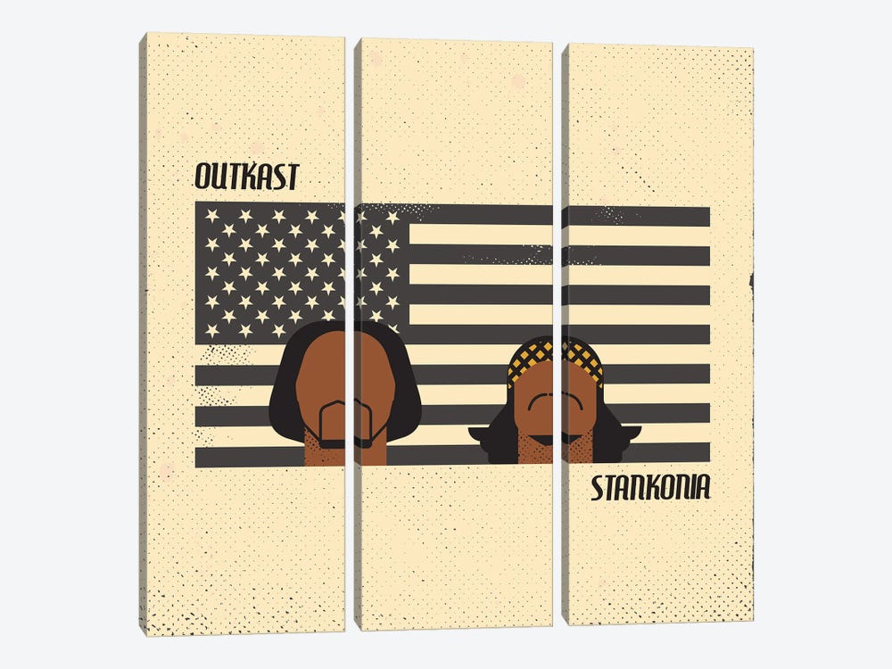 Outkast Stankonia by Amer Karic 3-piece Canvas Wall Art