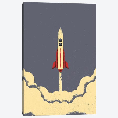 Rocket Canvas Print #AKC45} by Amer Karic Canvas Wall Art