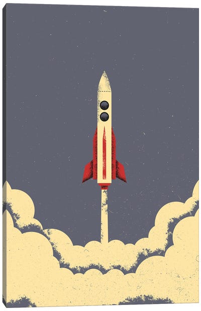 Rocket Canvas Art Print - Space Shuttle Art